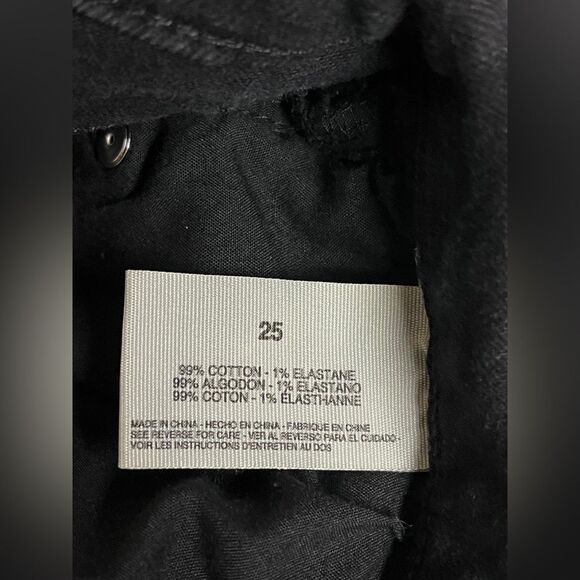 Rachel Roy Black Distressed Skinny Denim Jeans Stretch Ripped Pants Sz 0/25 - Picture 5 of 10